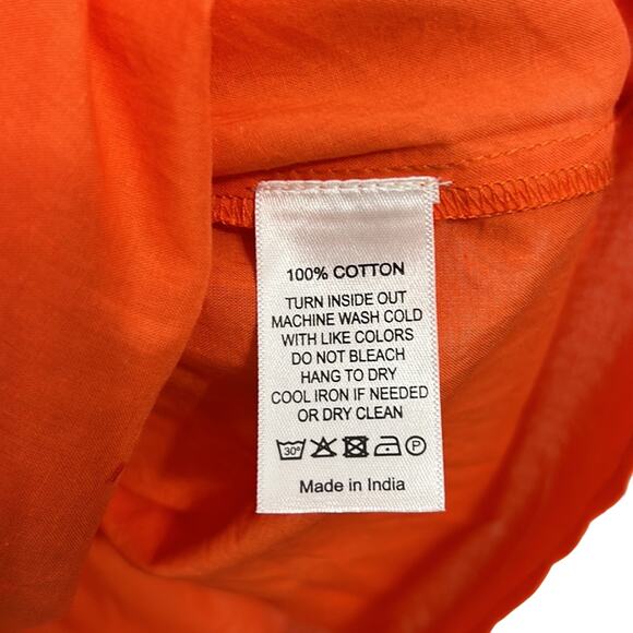 Never A Wallflower High Neck Top Fire Orange with tassels women’s size XS NWT - Picture 3 of 4